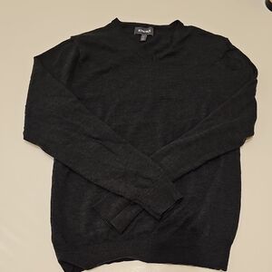 Bonobos Charcoal V-Neck Sweater